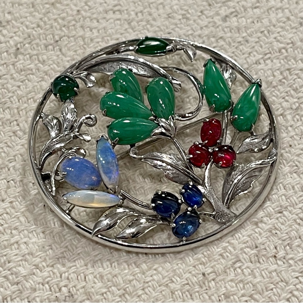 Beautiful 14Karat white Gold Pendant/Brooch ❤️🌹